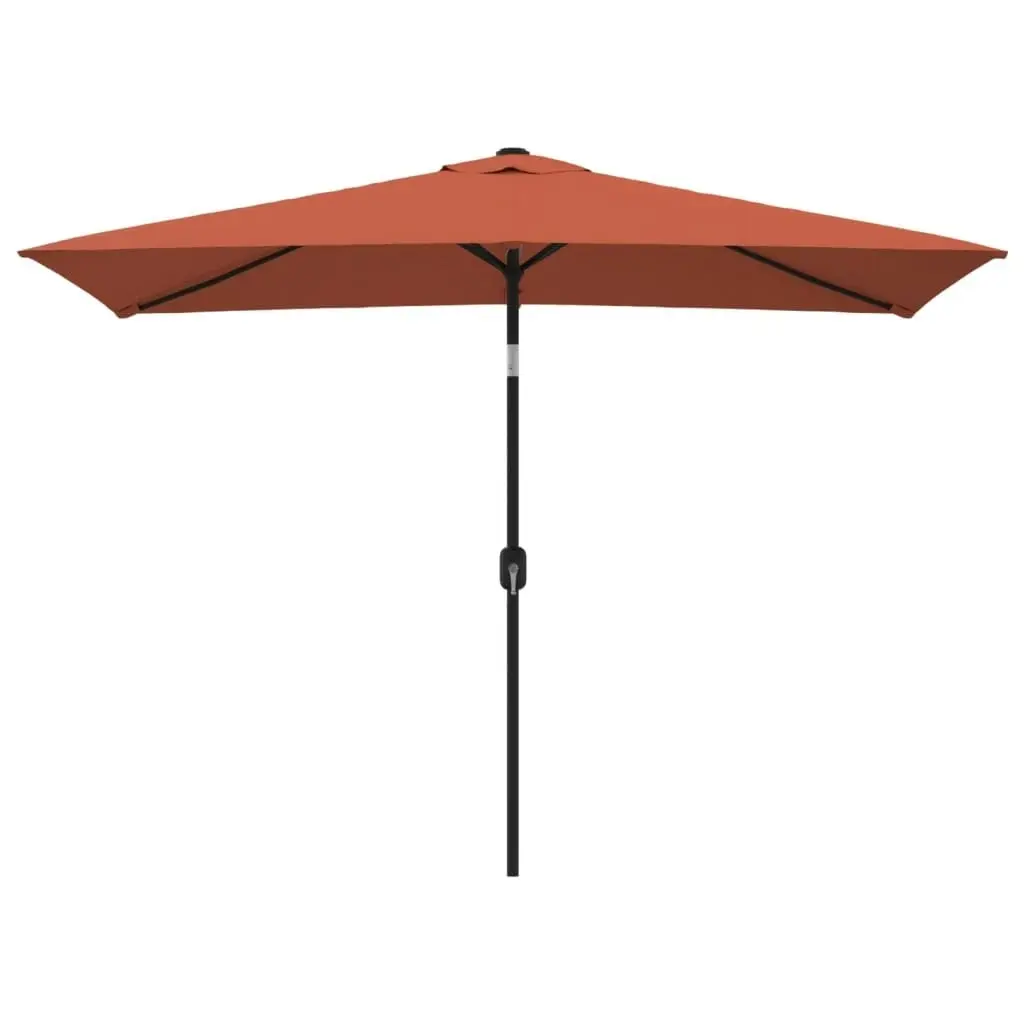 Outdoor Parasol with Metal Pole 300x200 cm Terracotta 44504