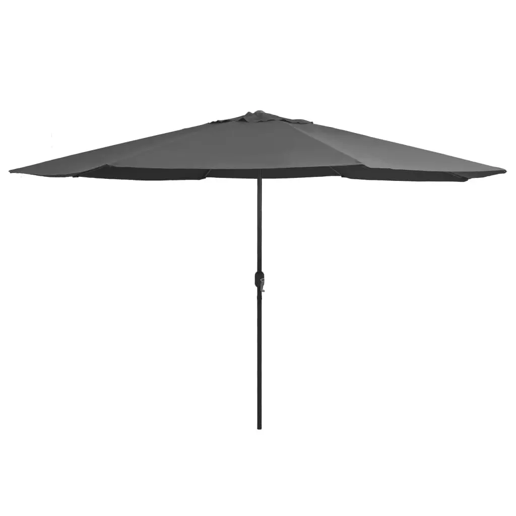 Outdoor Parasol with Metal Pole 400 cm Anthracite 47380