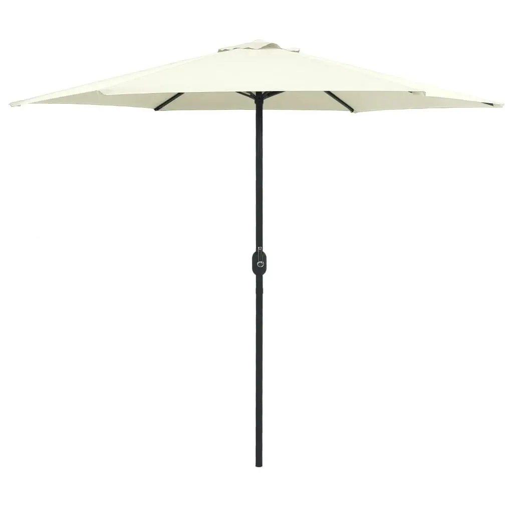 Outdoor Parasol with Aluminium Pole 270x246 cm Sand White 47345