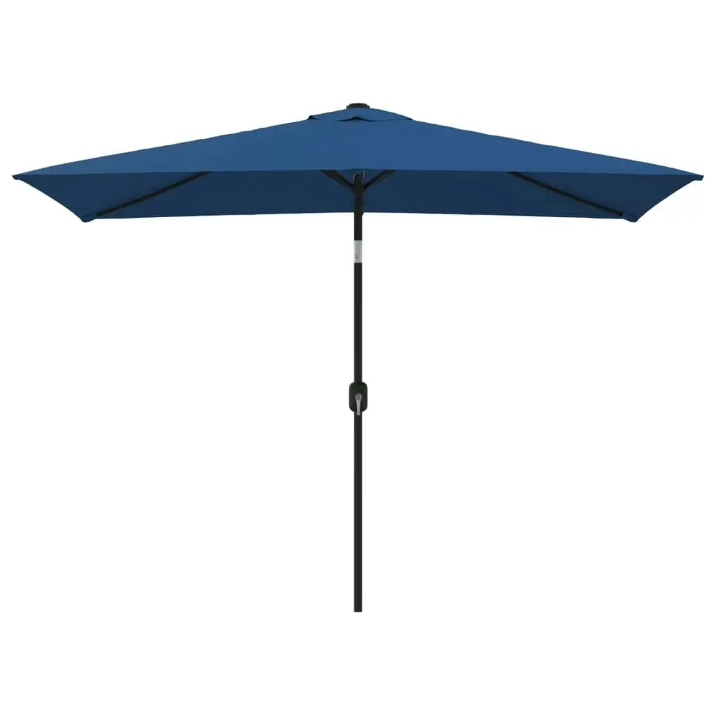 Outdoor Parasol with Metal Pole 300x200 cm Azure 47129