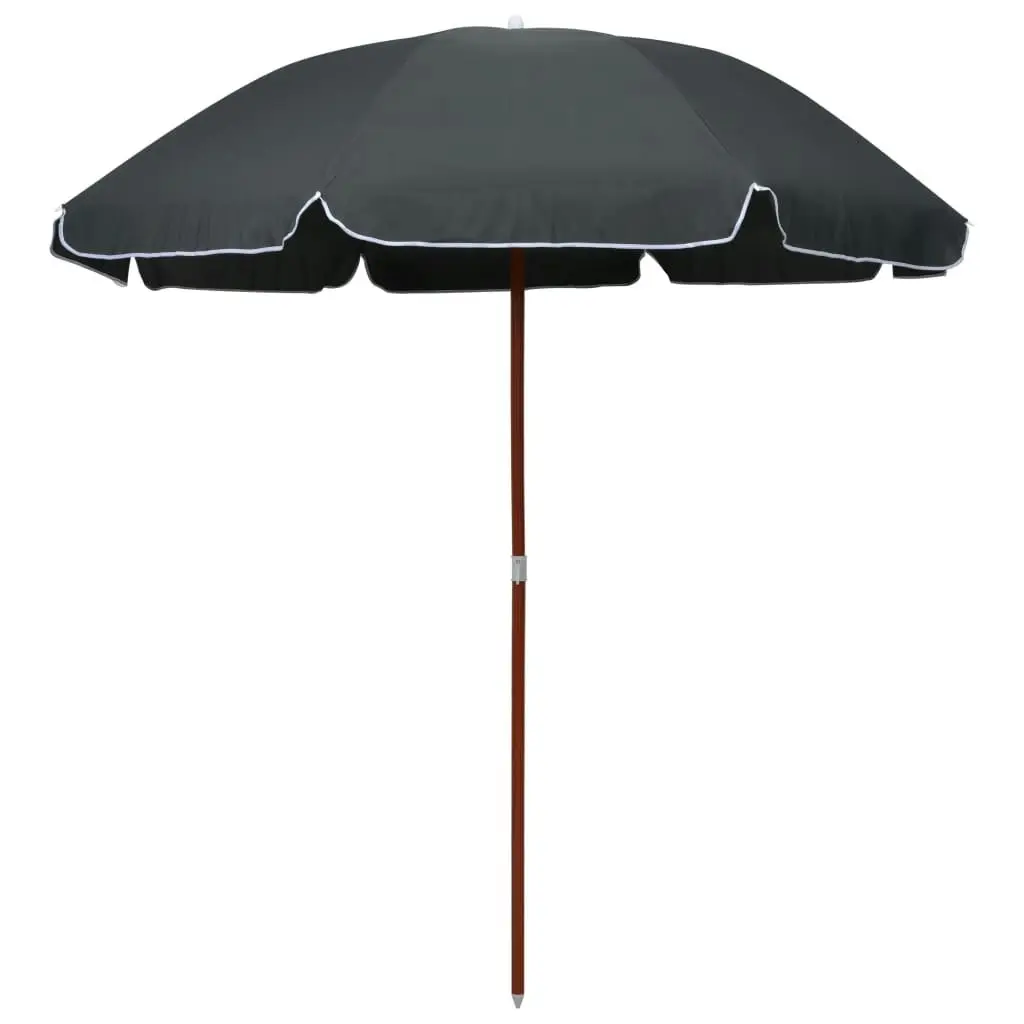 Parasol with Steel Pole 240 cm Anthracite 47805