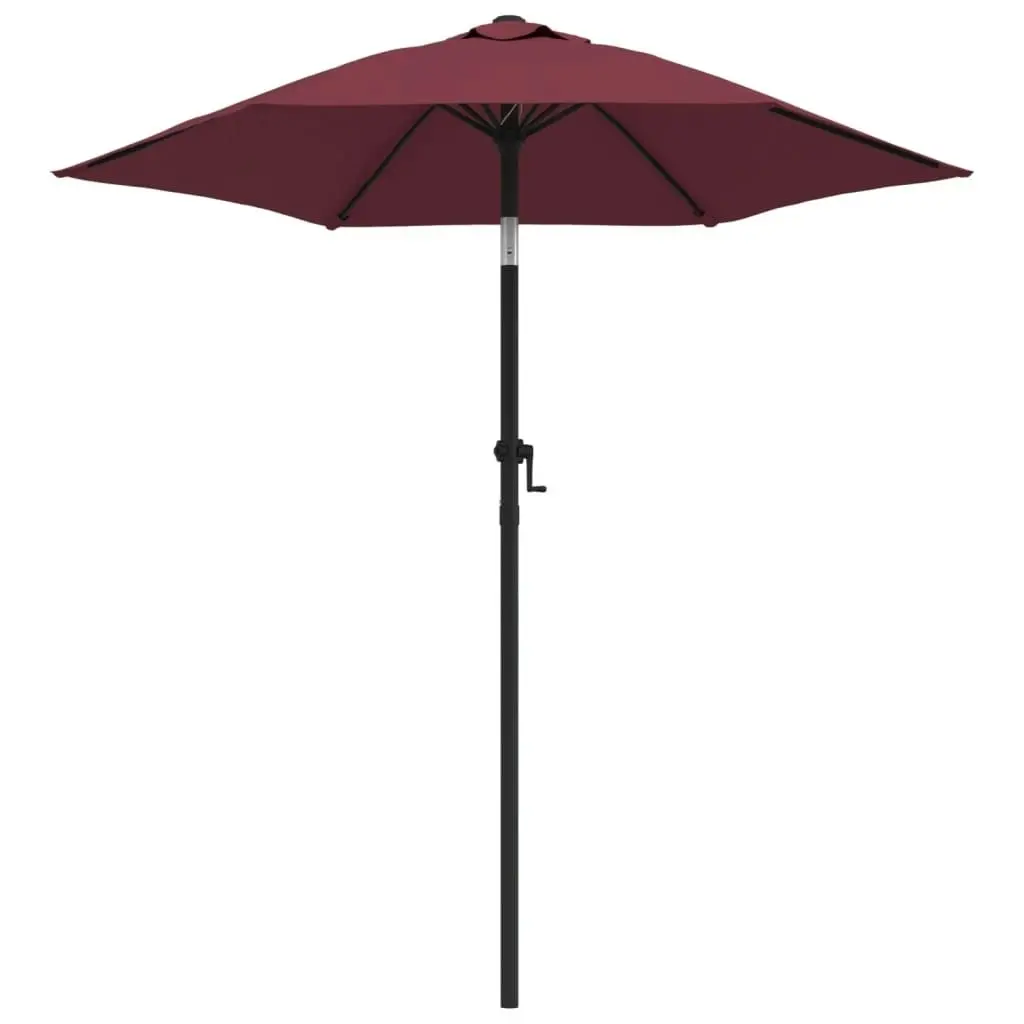 Parasol Burgundy 200x224 cm Aluminium 47208