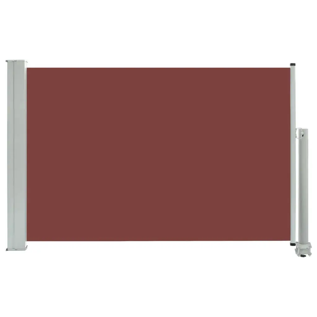 Patio Retractable Side Awning 60x300 cm Brown 48355