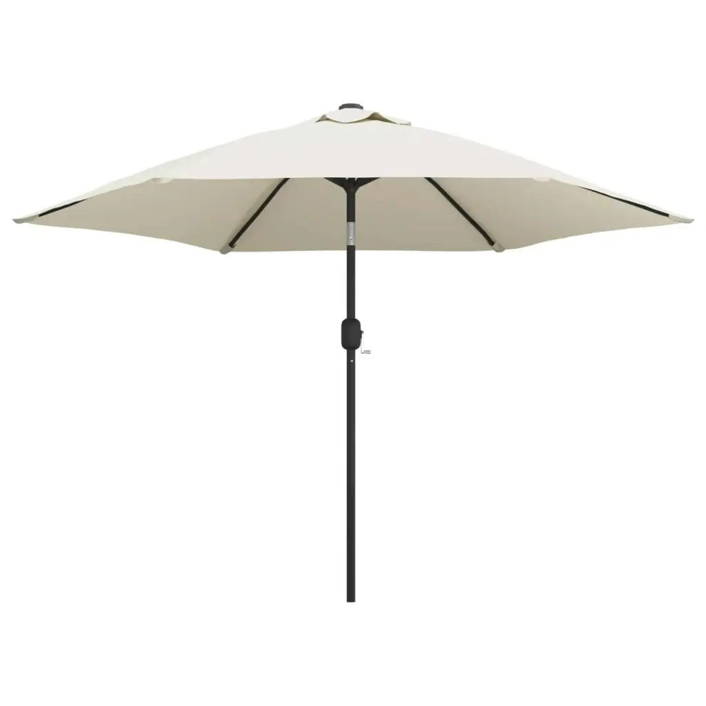 Garden Parasol Sand White 3m Steel Pole 40770