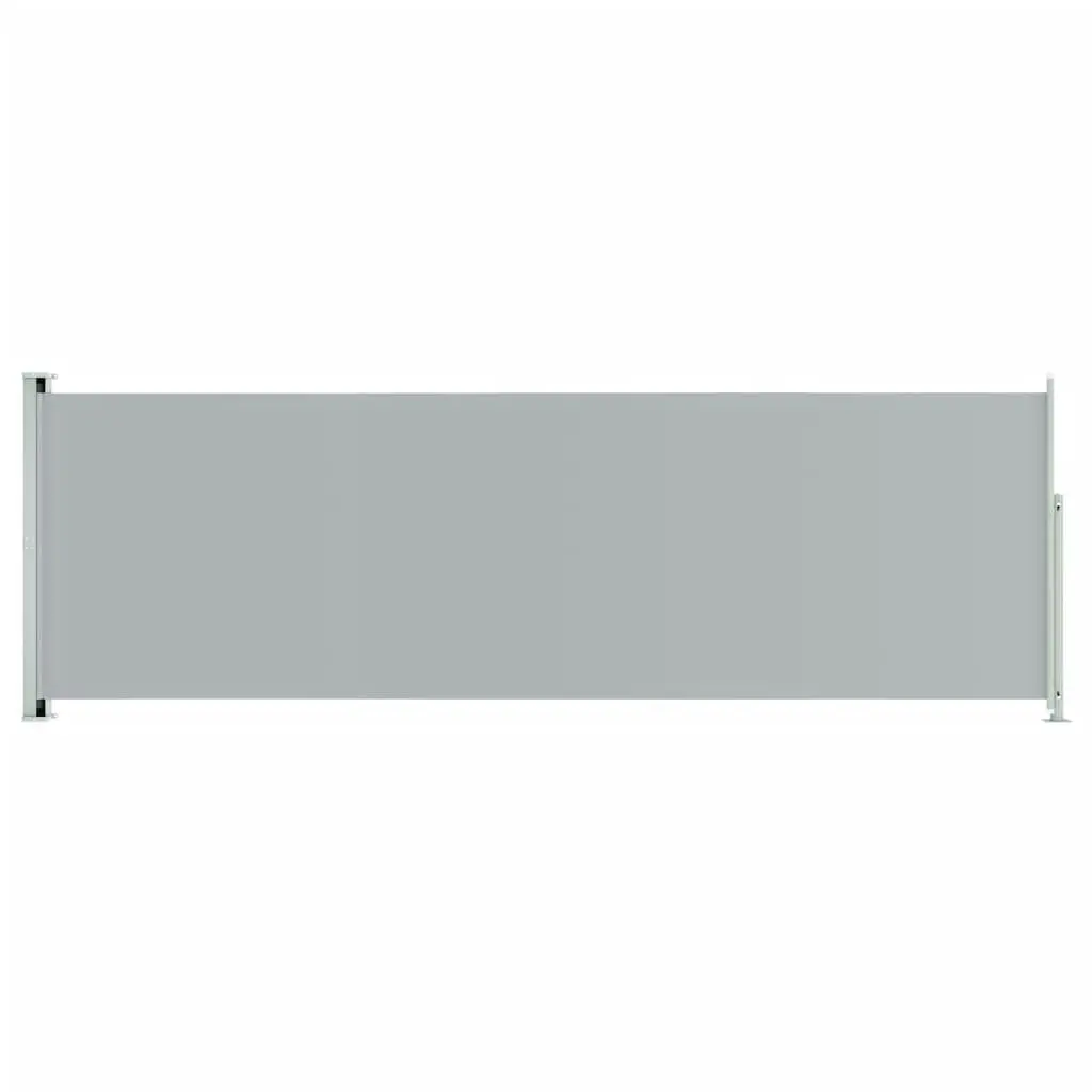 Patio Retractable Side Awning 200x600 cm Grey 317974