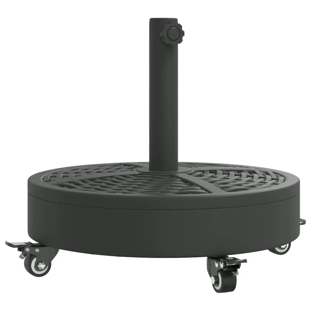 Parasol Base with Wheels for Ø38 / 48 mm Poles 27 kg Round 4007985