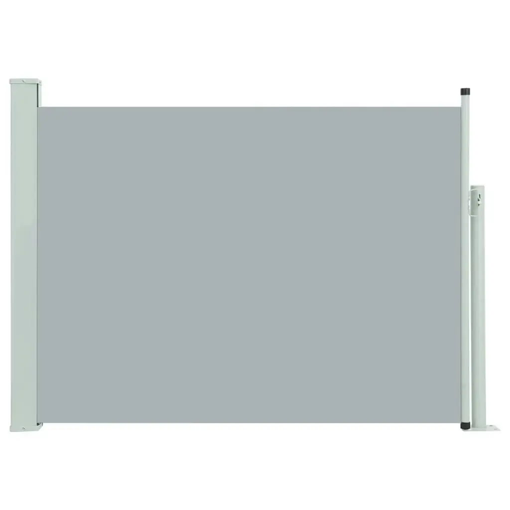 Patio Retractable Side Awning 100x500 cm Grey 48386