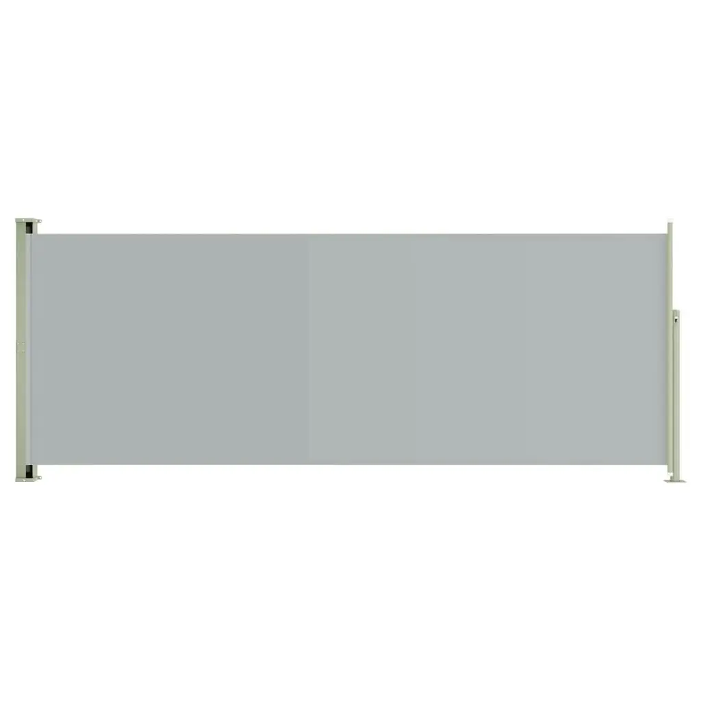 Patio Retractable Side Awning 117x300 cm Grey 317828