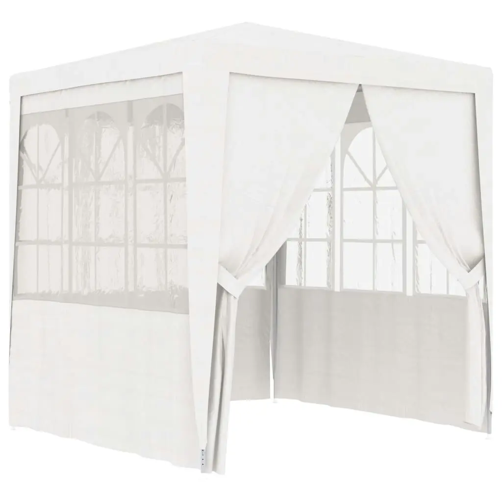 Professional Party Tent with Side Walls 2x2 m White 90 g/m?? 48516