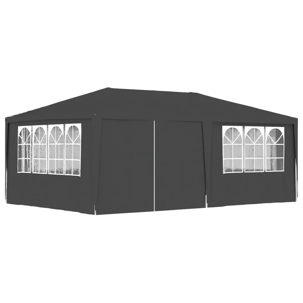 Professional Party Tent with Side Walls 4x6 m Anthracite 90 g/m?? 48537