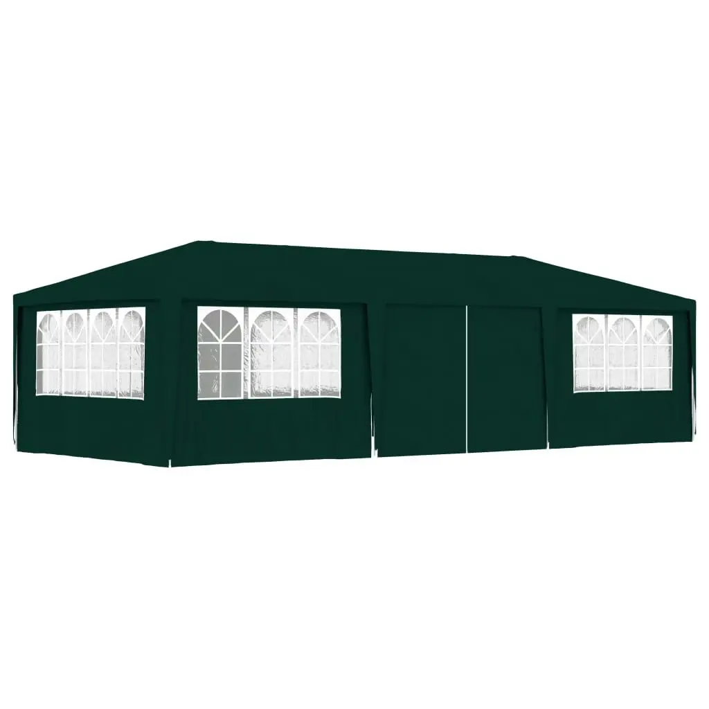 Professional Party Tent with Side Walls 4x9 m Green 90 g/mÂ² 48540