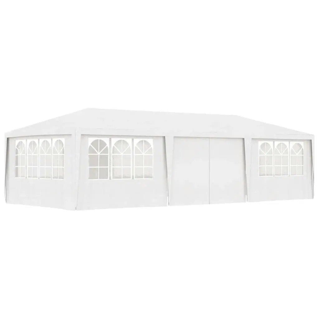 Professional Party Tent with Side Walls 4x9 m White 90 g/mÂ² 48529