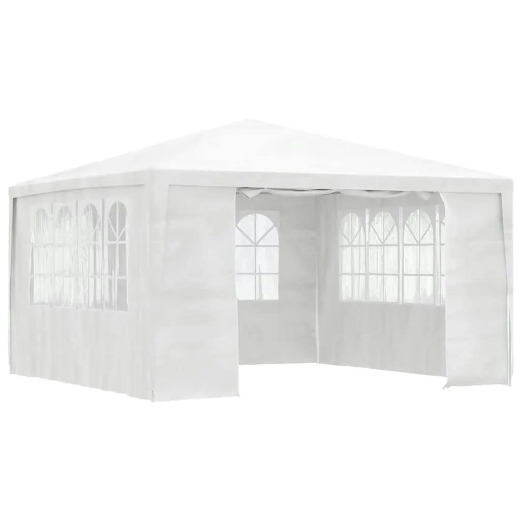 Professional Party Tent with Side Walls 4x4 m White 90 g/mÂ² 48525