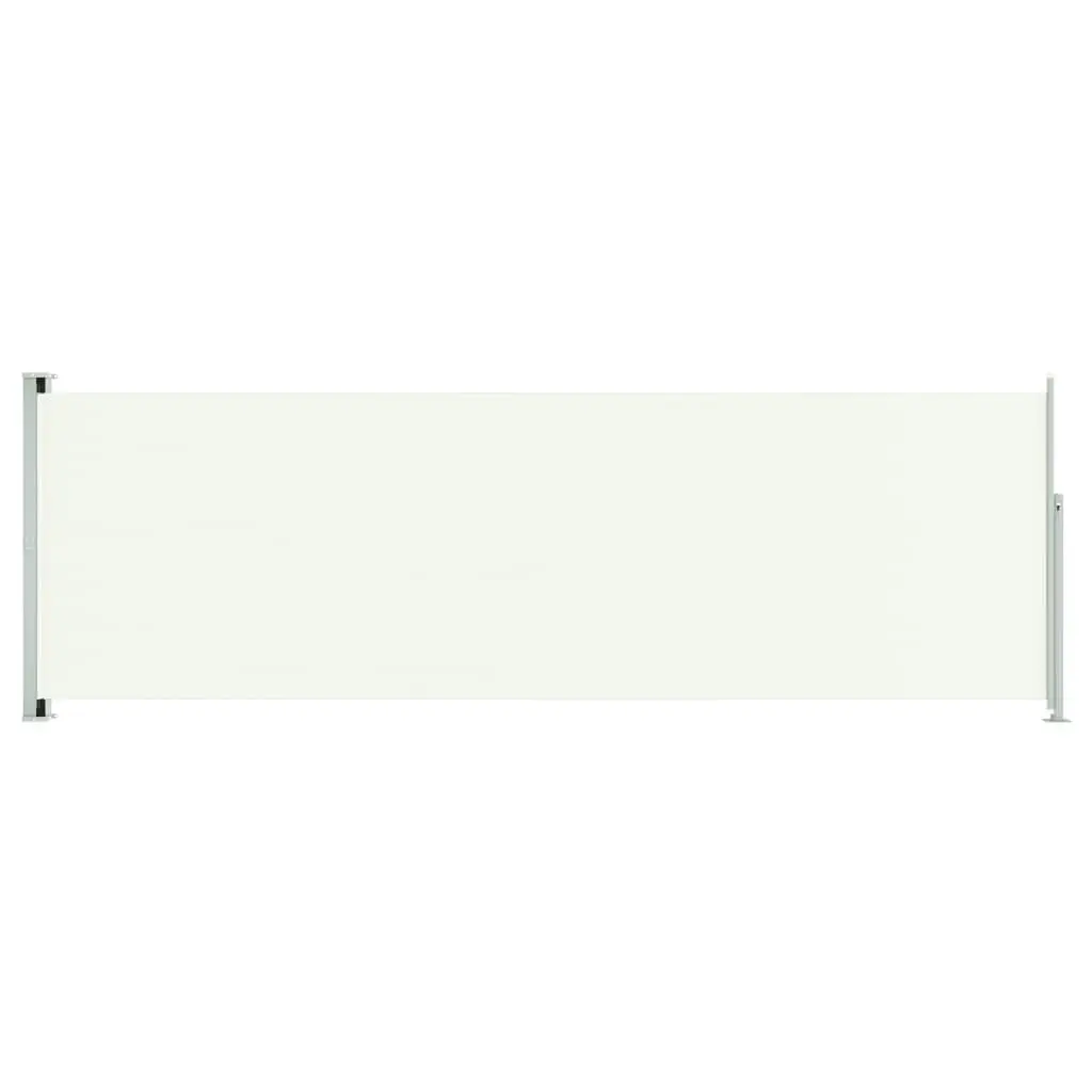 Patio Retractable Side Awning 200x600 cm Cream 317971