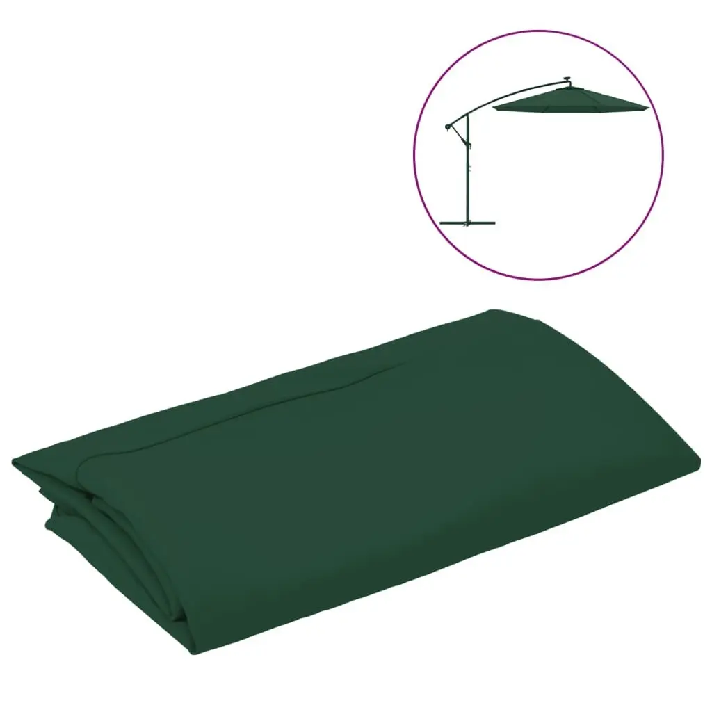 Replacement Fabric for Cantilever Umbrella Green 350 cm 313811