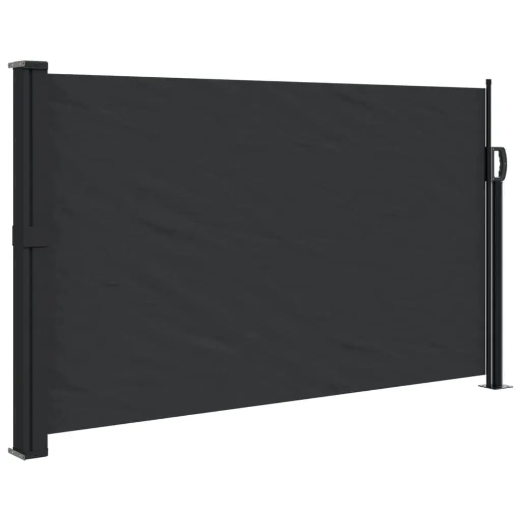 Retractable Side Awning Black 120x500 cm 4004399