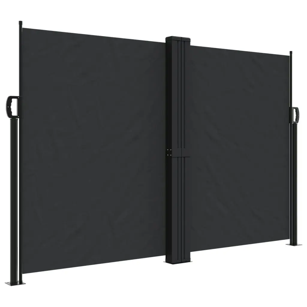 Retractable Side Awning Black 160x1000 cm 4004729