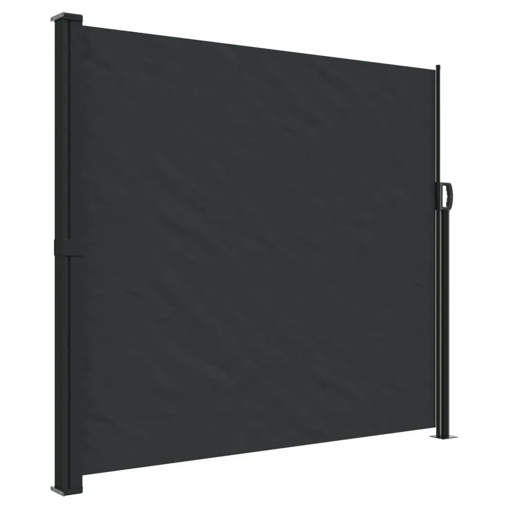 Retractable Side Awning Black 180x600 cm 4004534