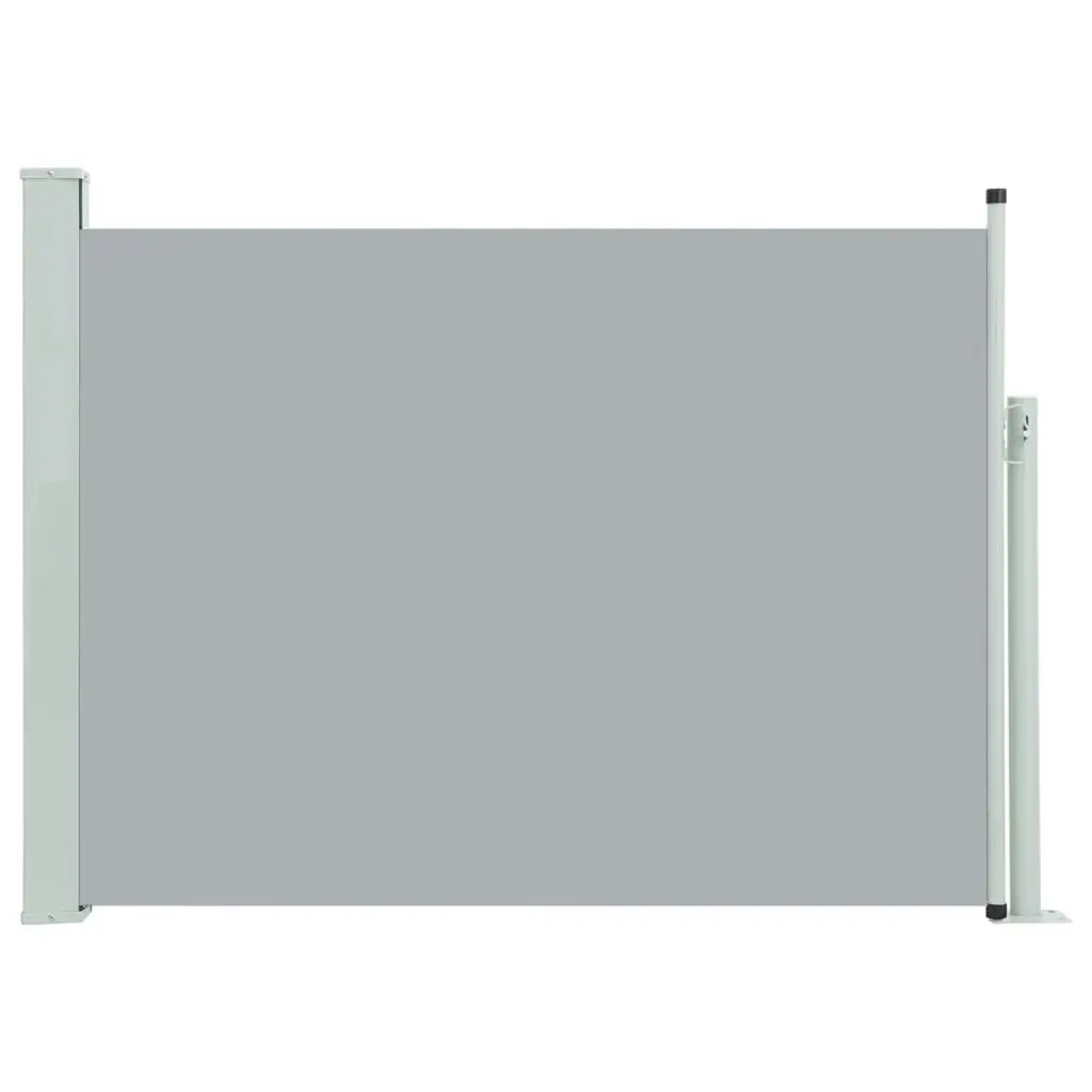 Patio Retractable Side Awning 117x500 cm Grey 317914