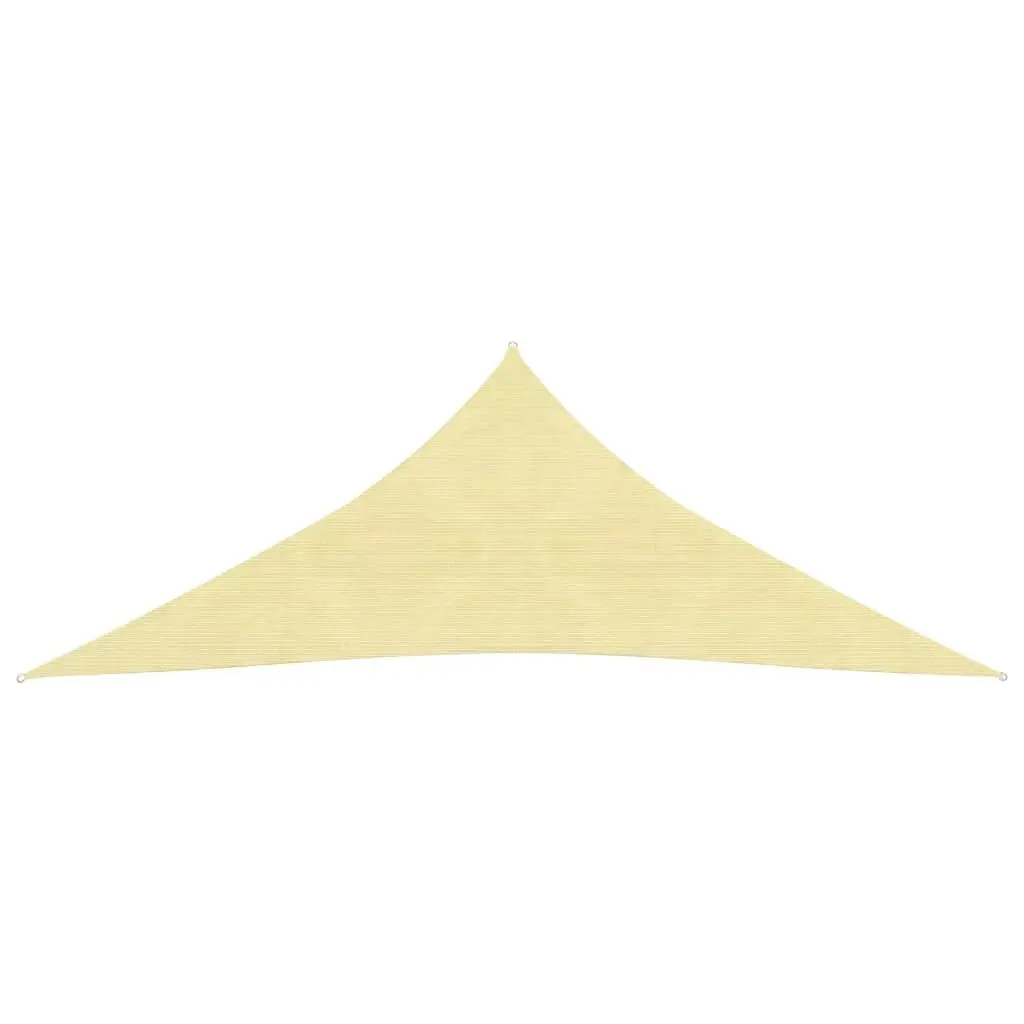 Sunshade Sail HDPE Triangular 3.6x3.6x3.6 m Beige 42285