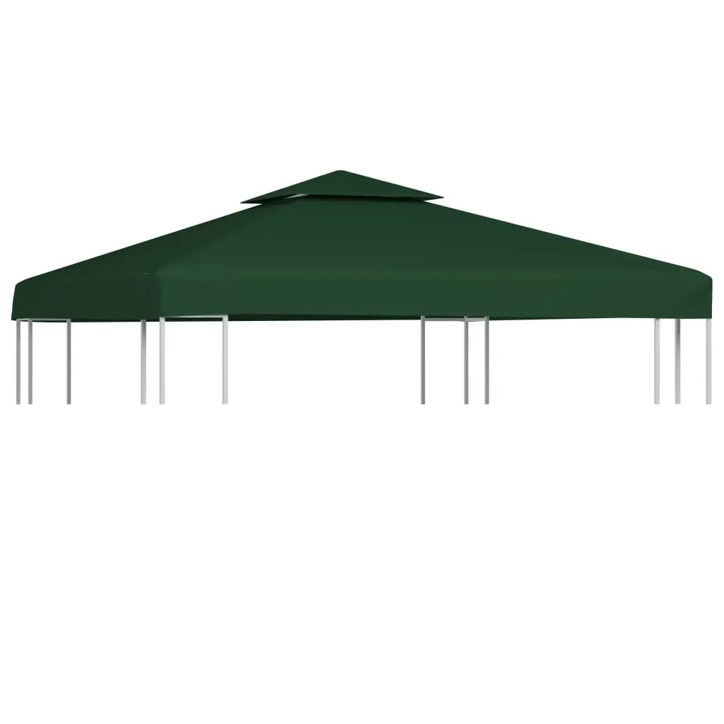 Water-proof Gazebo Cover Canopy 310 g / mÂ² Green 3 x 3 m 40876