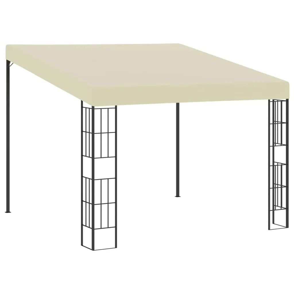 Wall-mounted Gazebo 3x3 m Cream Fabric 47987