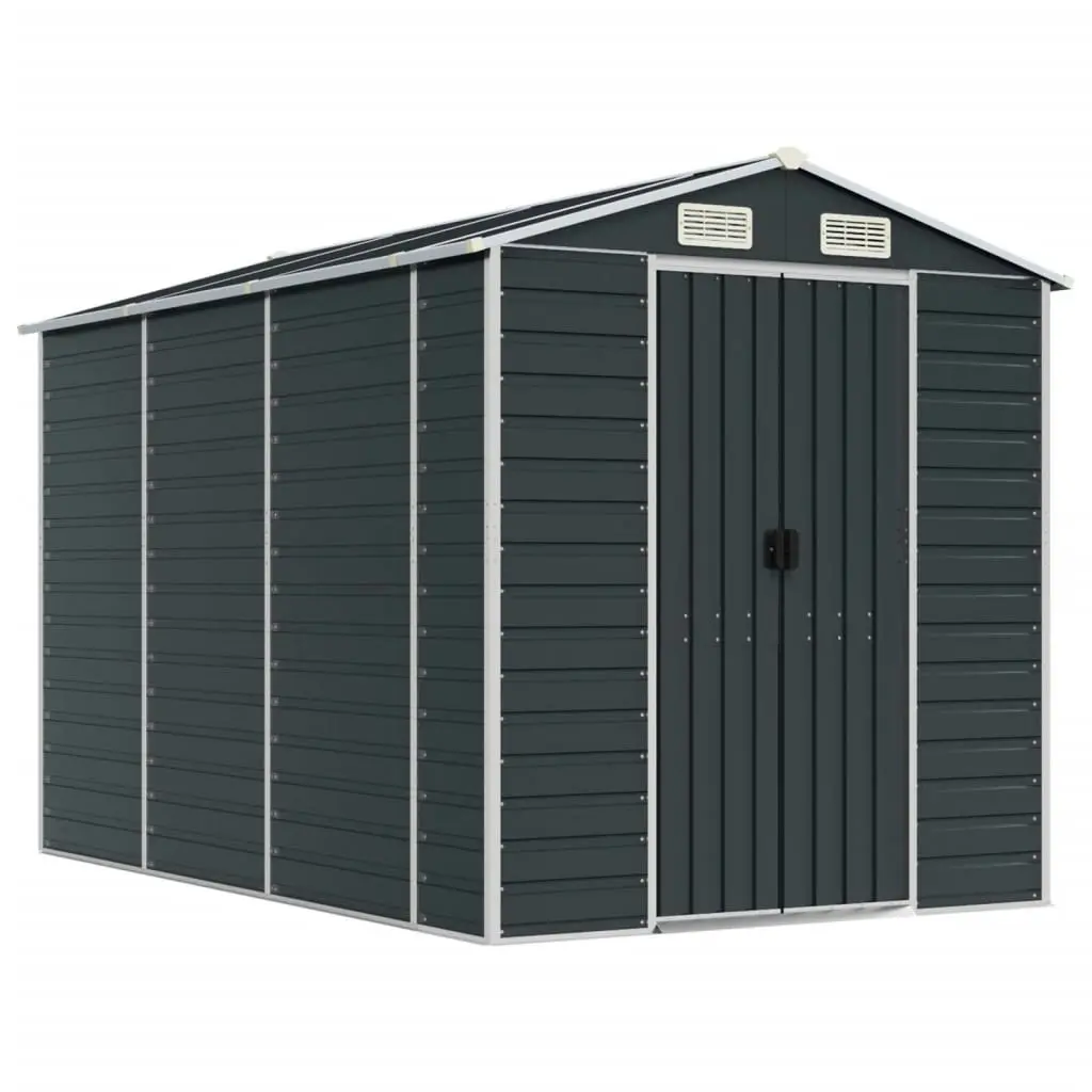 Garden Shed Anthracite 191x300x198 cm Galvanised Steel 3188255