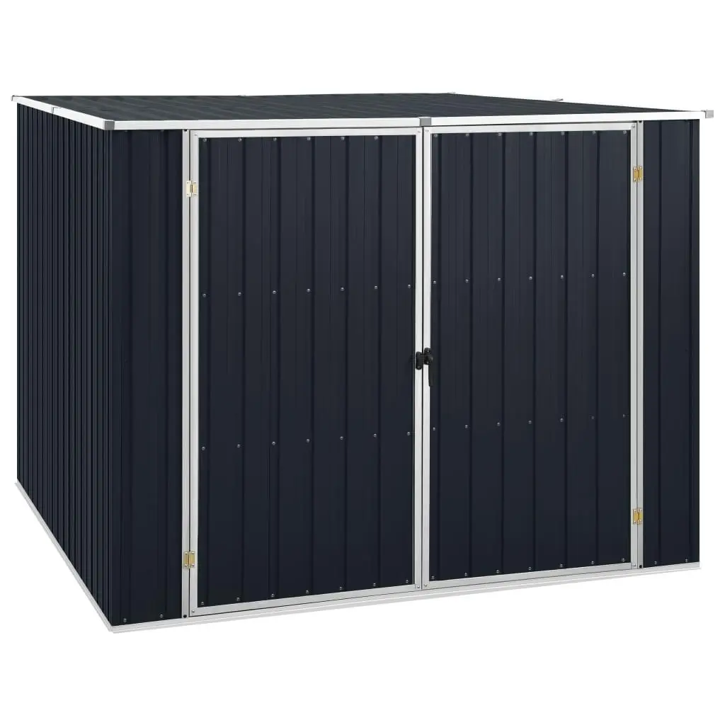 Garden Shed Anthracite 195x198x159 cm Galvanised Steel 46255