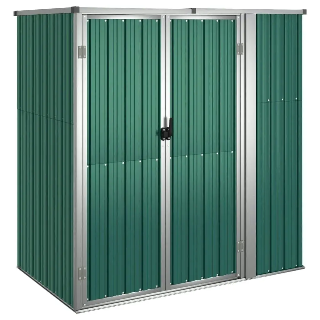 Garden Tool Shed Green 161x89x161 cm Galvanised Steel 316209