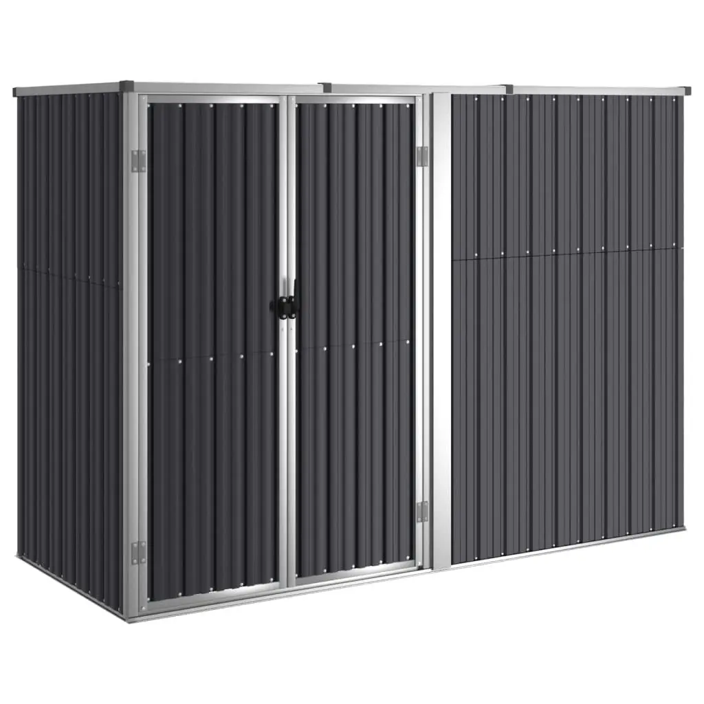 Garden Tool Shed Anthracite 225x89x161 cm Galvanised Steel 316215