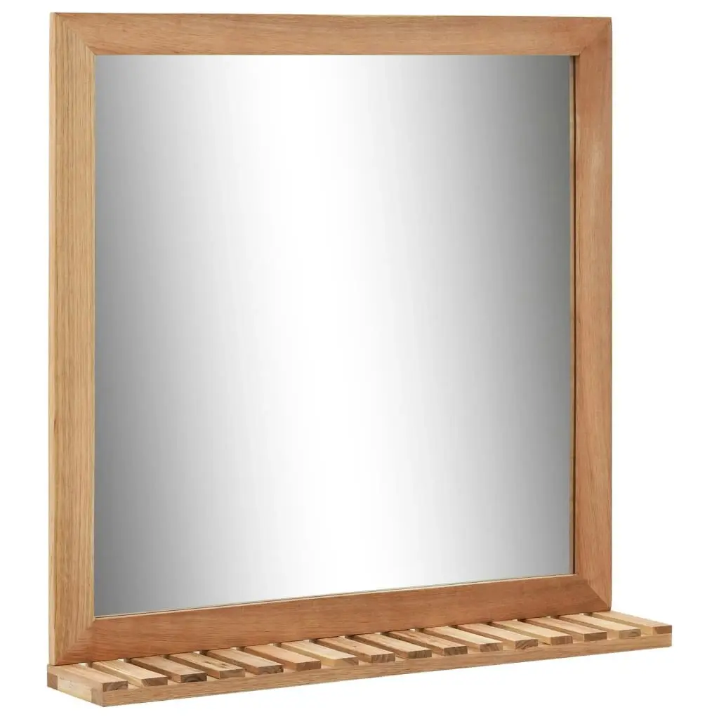 Bathroom Mirror 60x12x62 cm  Solid Walnut Wood 247605