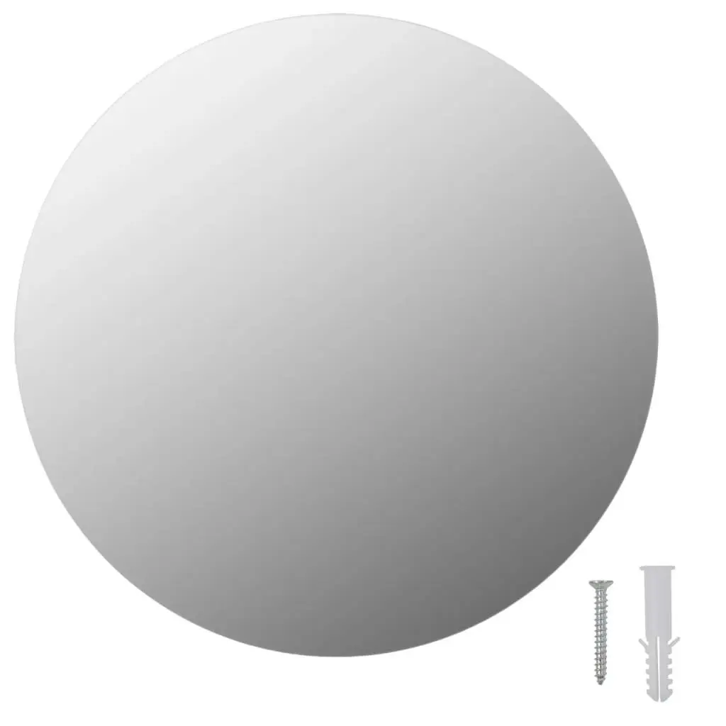 Frameless Mirror Round 30 cm Glass 283653