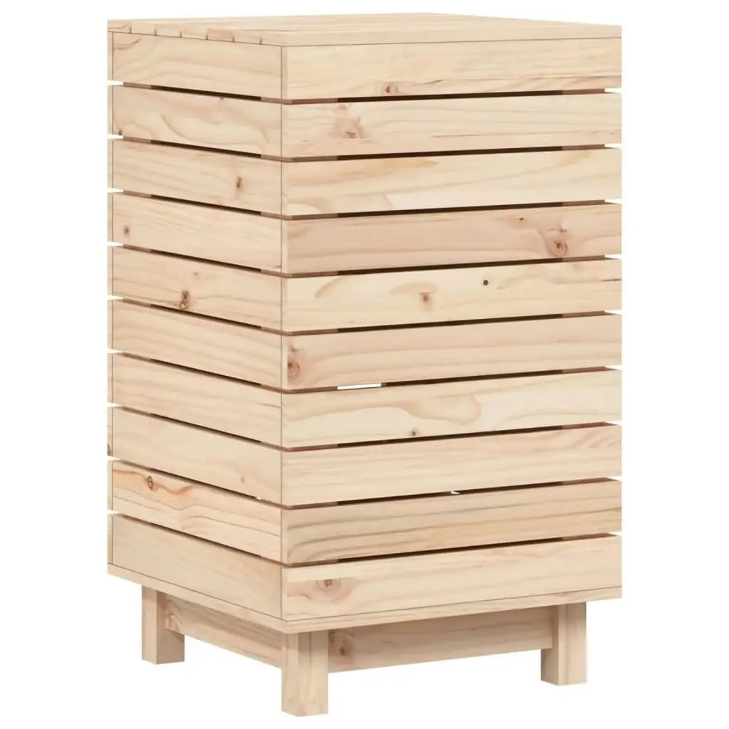 Laundry Basket 44x44x76 cm Solid Wood Pine 832321