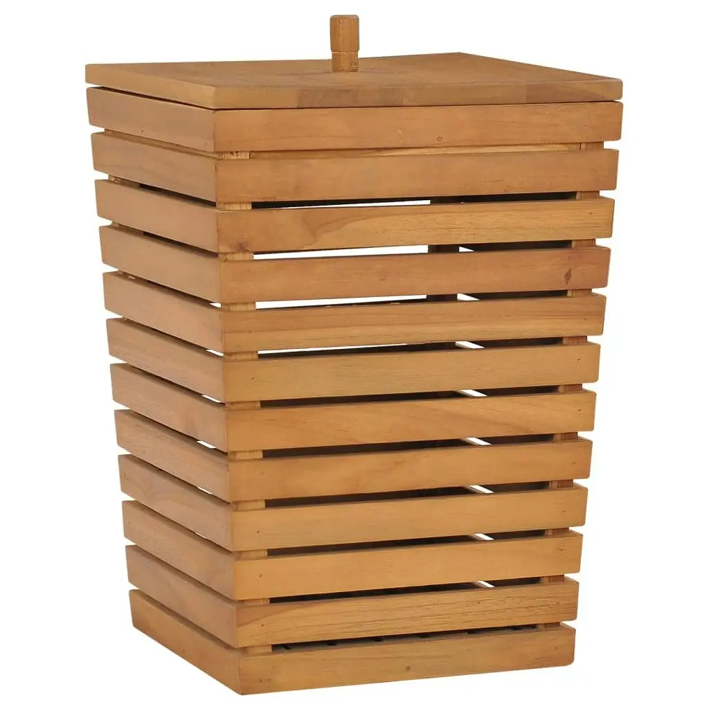 Laundry Basket 30x30x45 cm Solid Teak Wood 289074