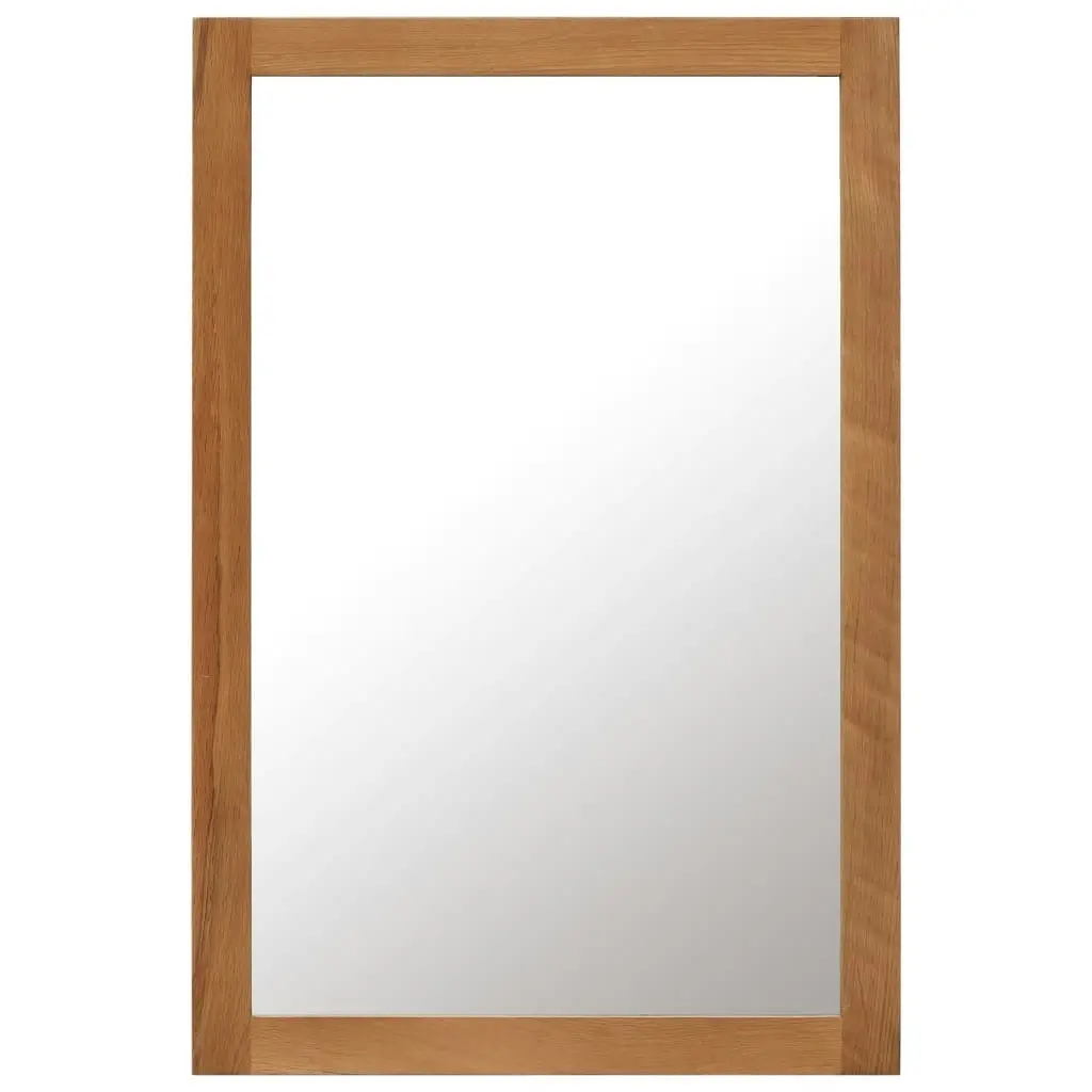 Mirror 60x90 cm Solid Oak Wood 247457