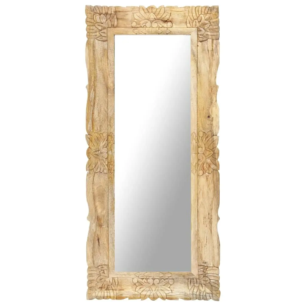 Mirror 110x50 cm Solid Mango Wood 321637