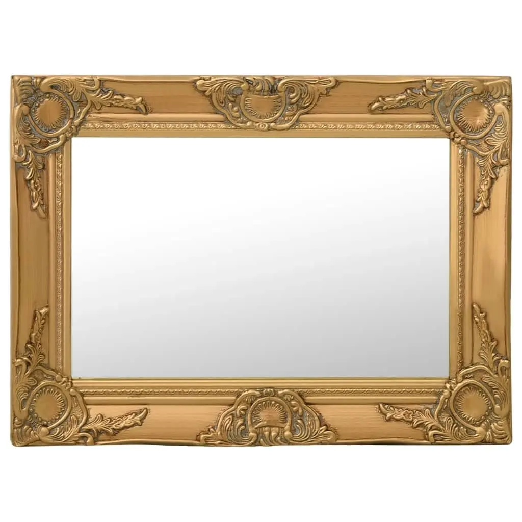 Wall Mirror Baroque Style 60x40 cm Gold 320329