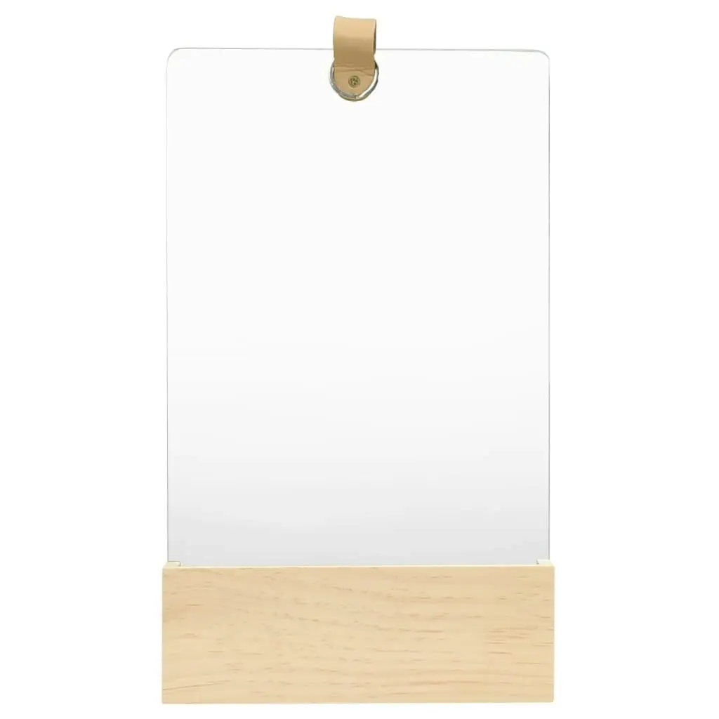 Wall Mirror Solid Pinewood 23x39.5 cm 322802