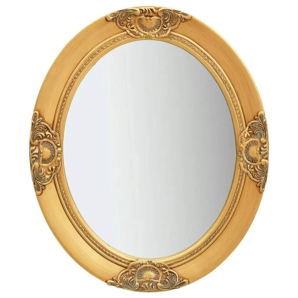 Wall Mirror Baroque Style 50x60 cm Gold 320349