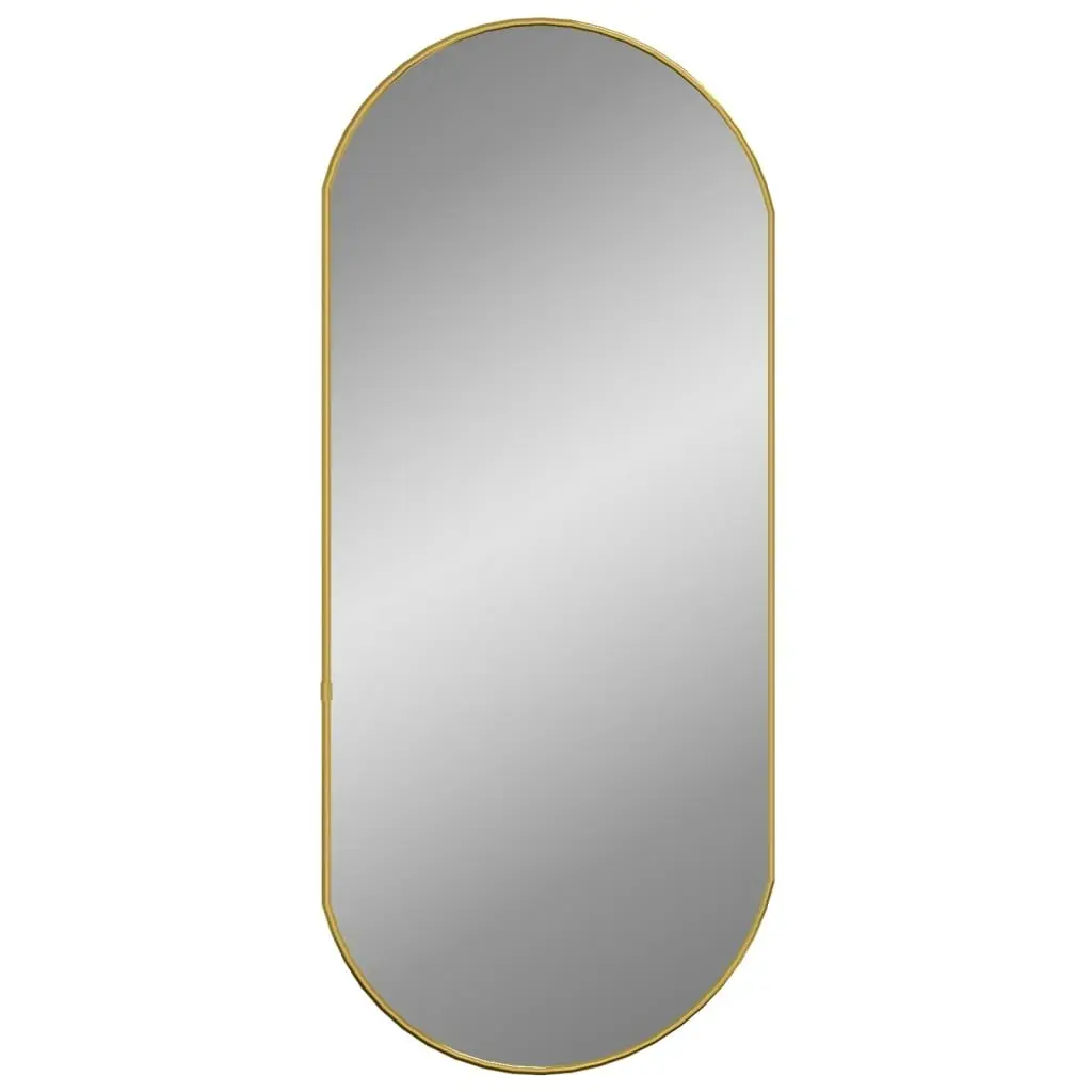 Wall Mirror Gold 80x35 cm Oval 348199