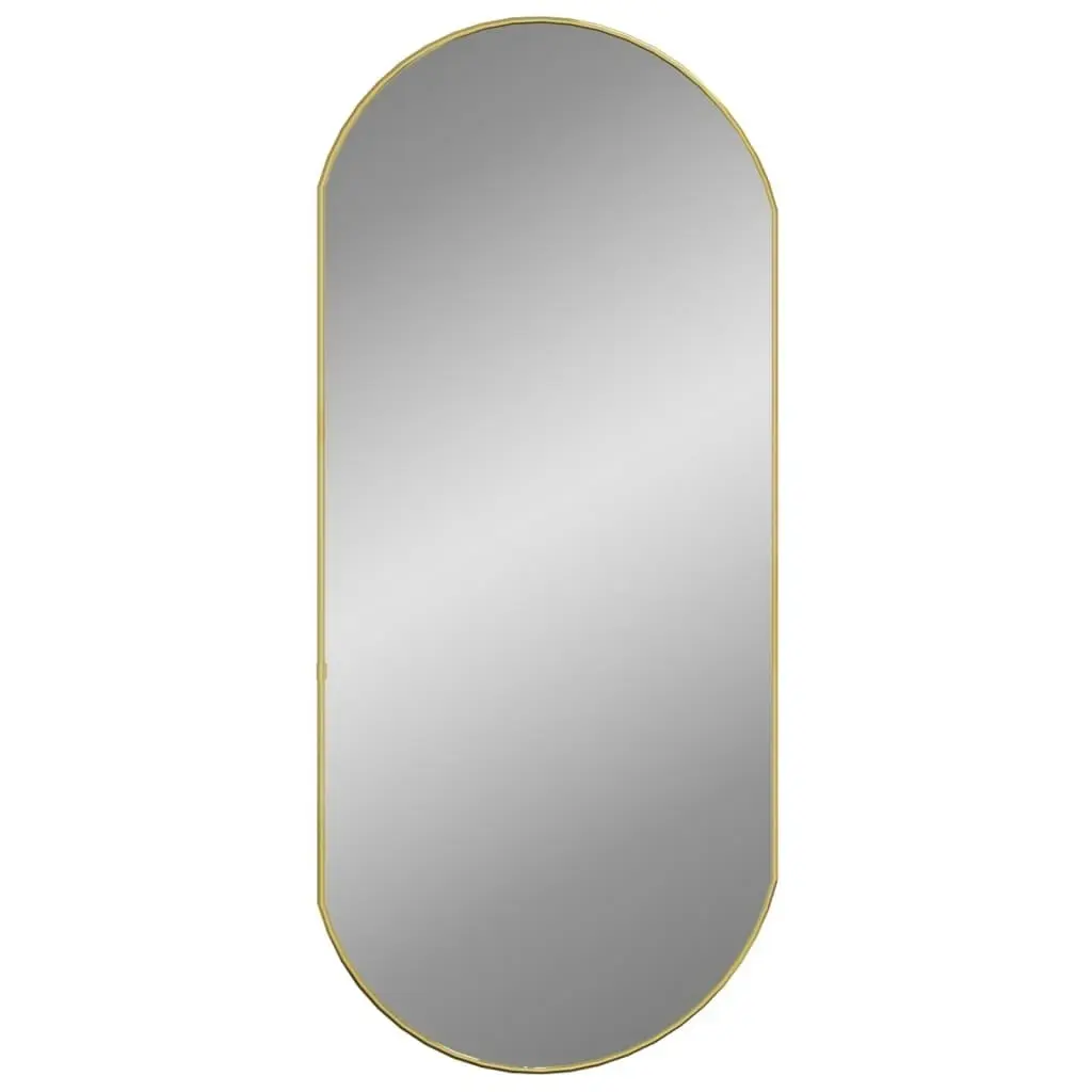 Wall Mirror Gold 90x40 cm Oval 348200