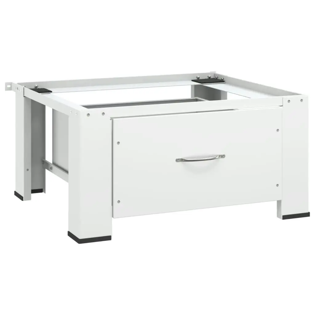 Washing Machine Pedestal with Drawer White 50448