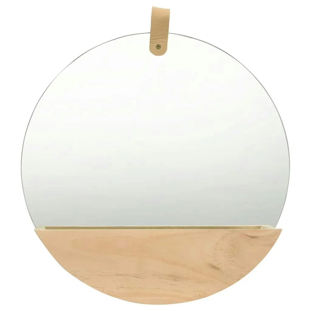 Wall Mirror Solid Pinewood 35 cm 322801