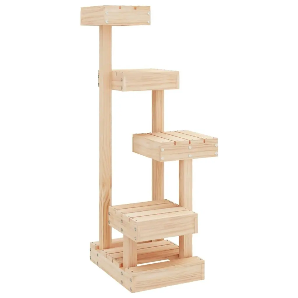 Cat Tree 45.5x49x103 cm Solid Wood Pine 824648