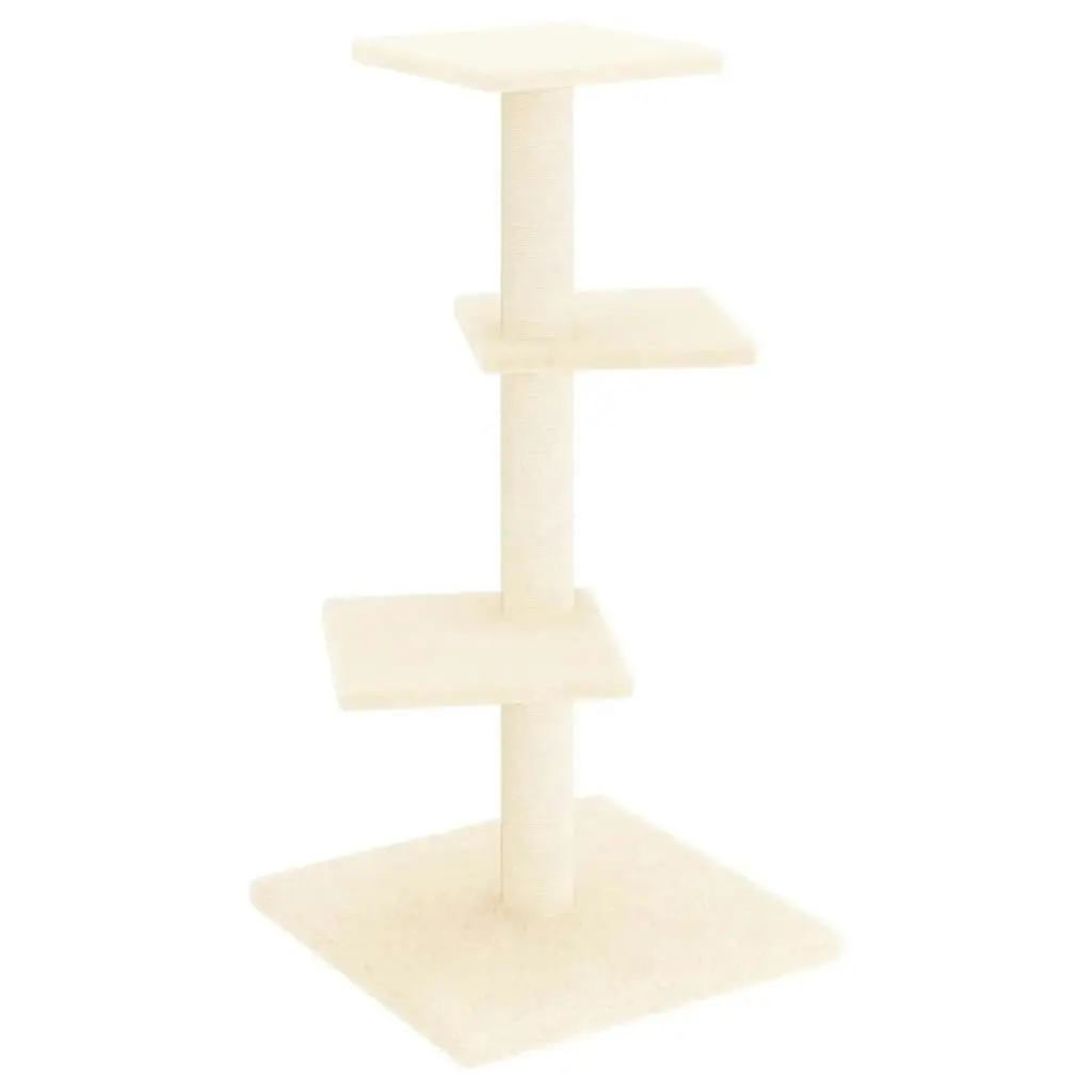 Cat Tree with Sisal Scratching Posts Cream 70 cm 171753