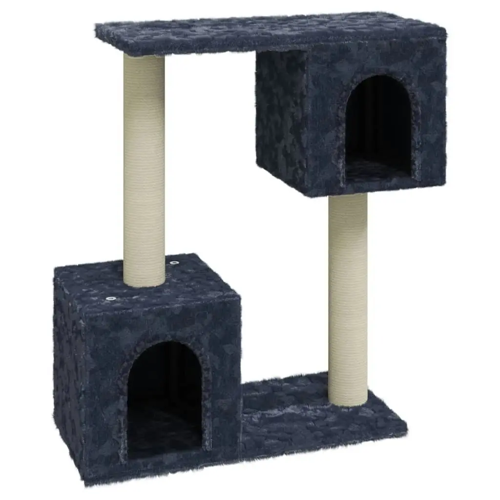 Cat Tree with Sisal Scratching Posts Dark Grey 60 cm 171432