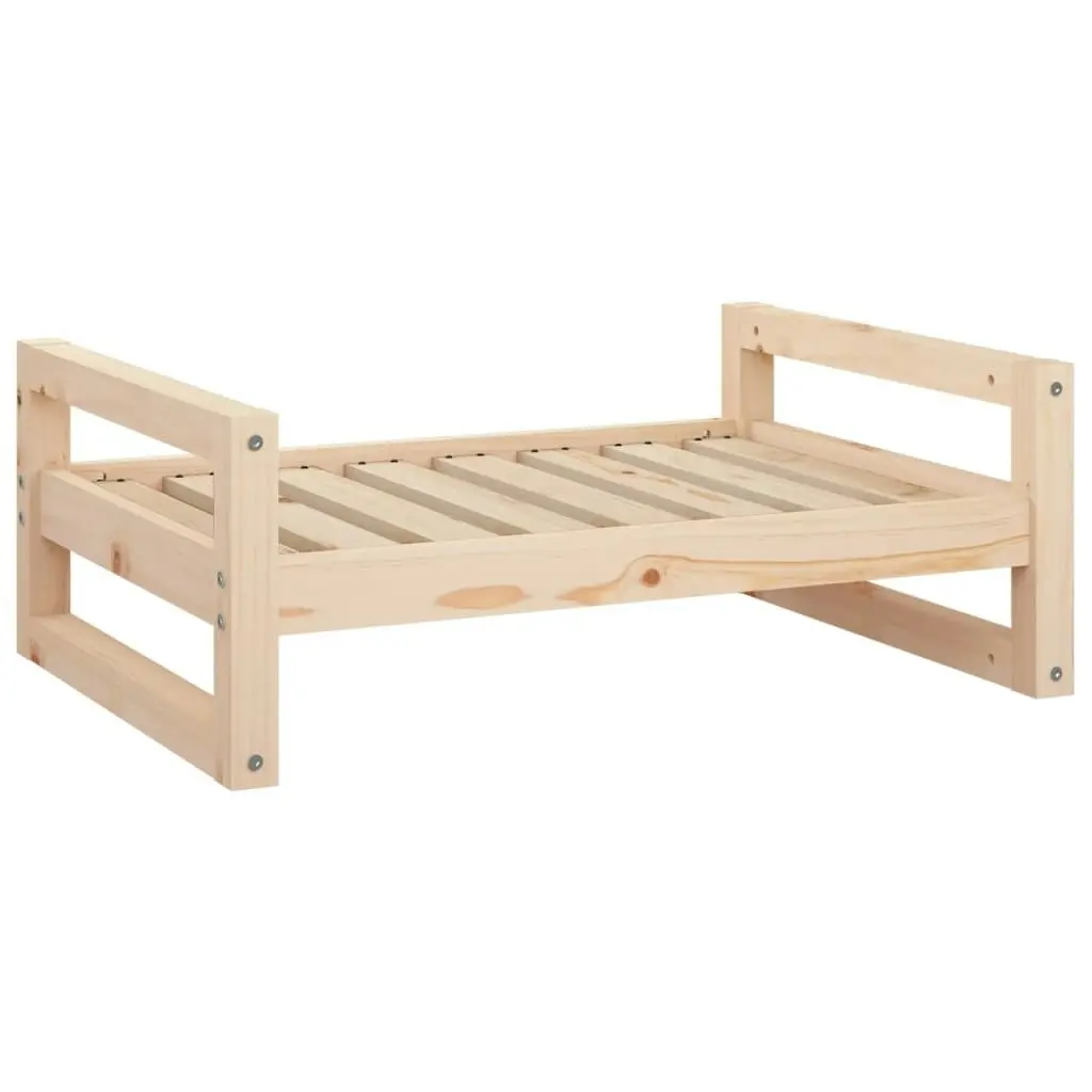 Dog Bed 75.5x55.5x28 cm Solid Pine Wood 821477