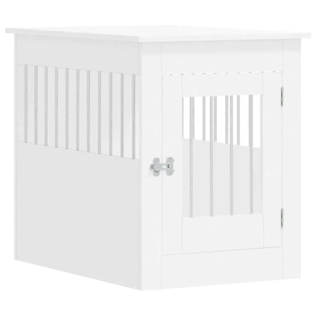 Dog Crate Furniture White 55x80x68 cm Engineered Wood 838323