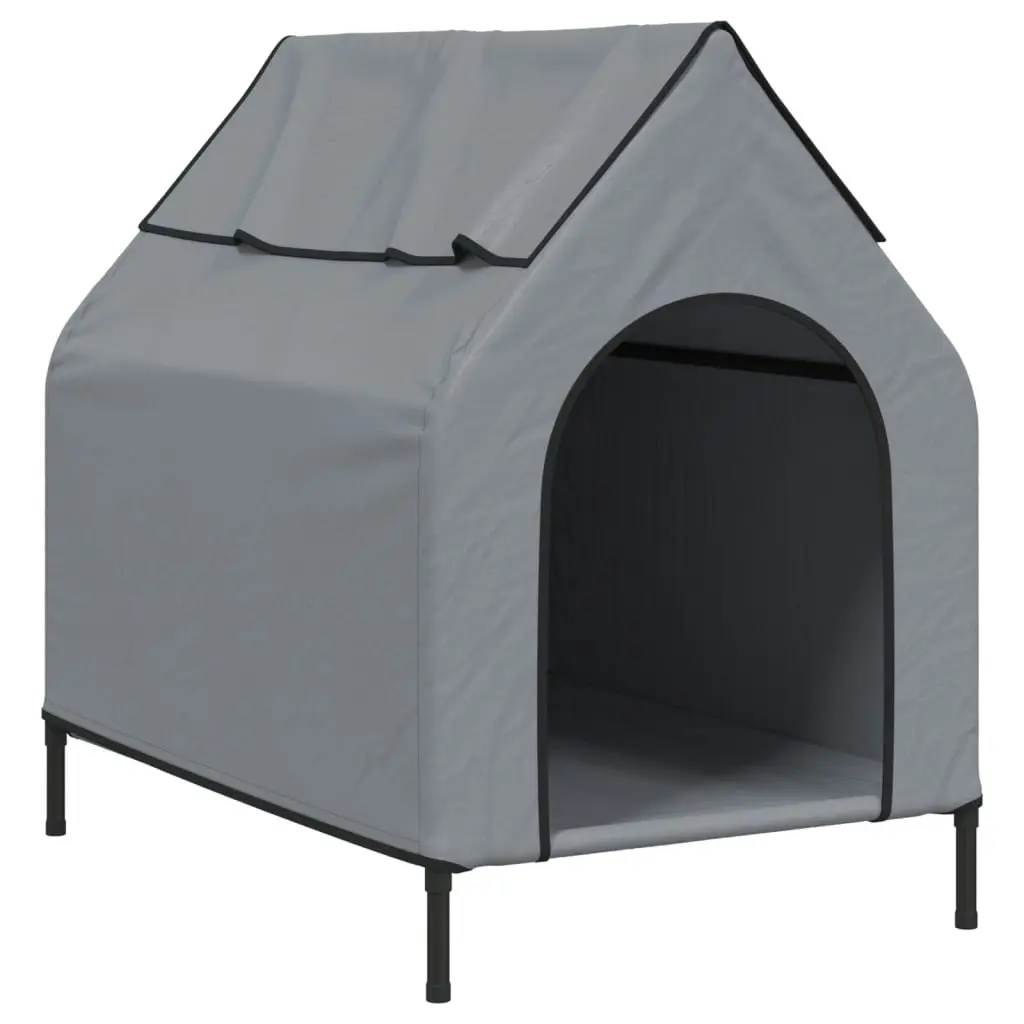 Dog House Light Grey Oxford Fabric and Steel 172591