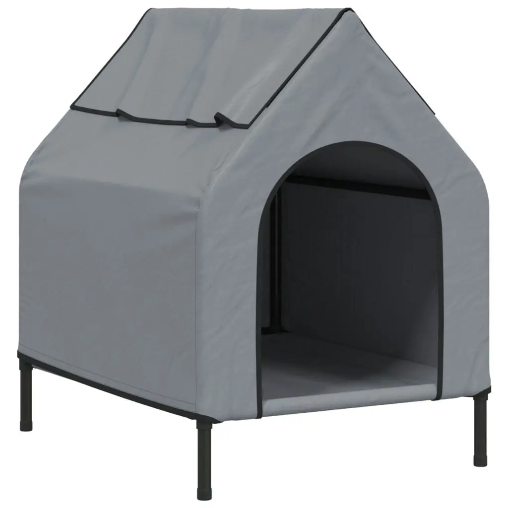 Dog House Light Grey Oxford Fabric and Steel 172590